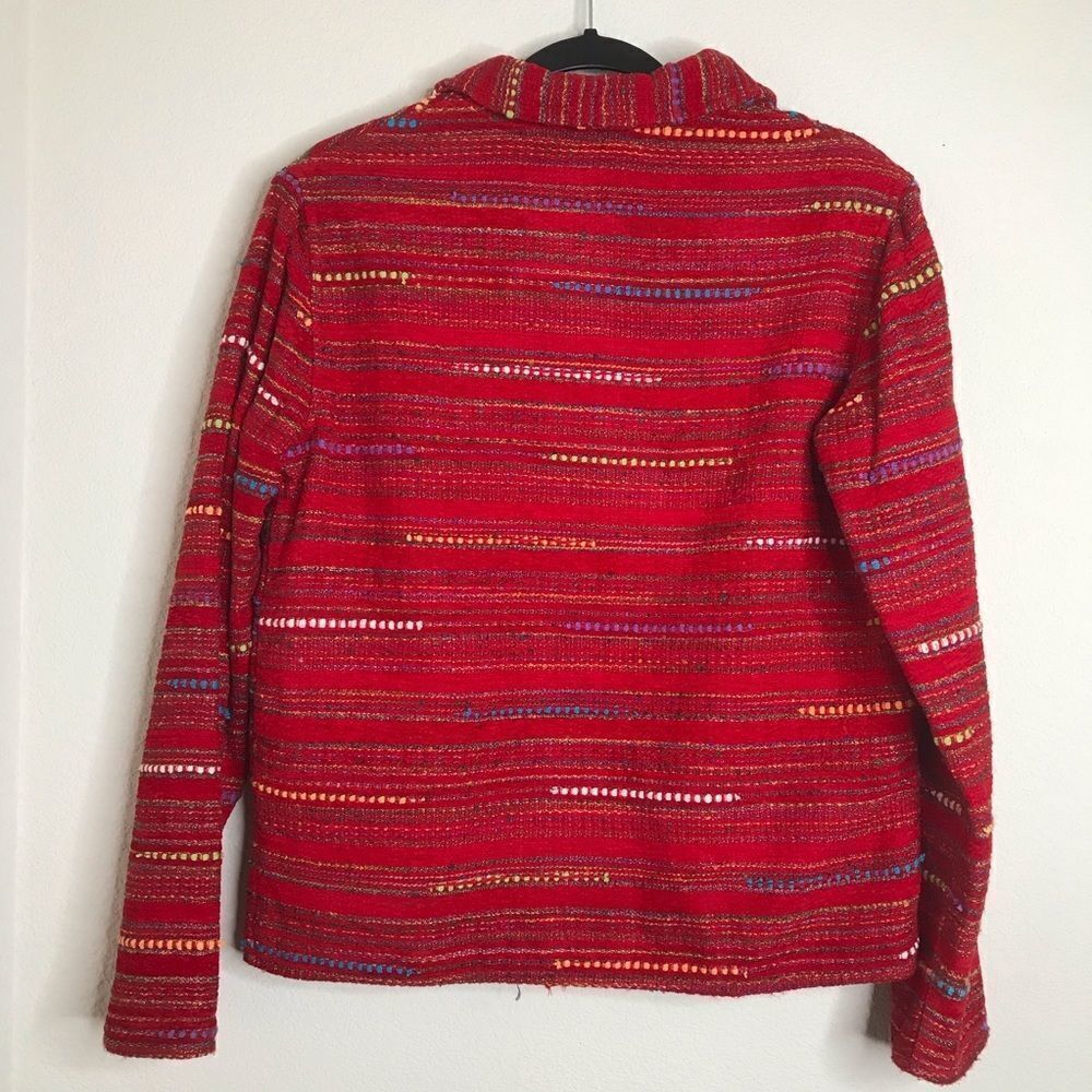 Coldwater creek‎ red patchwork shirt jacket - Picture 5 of 5
